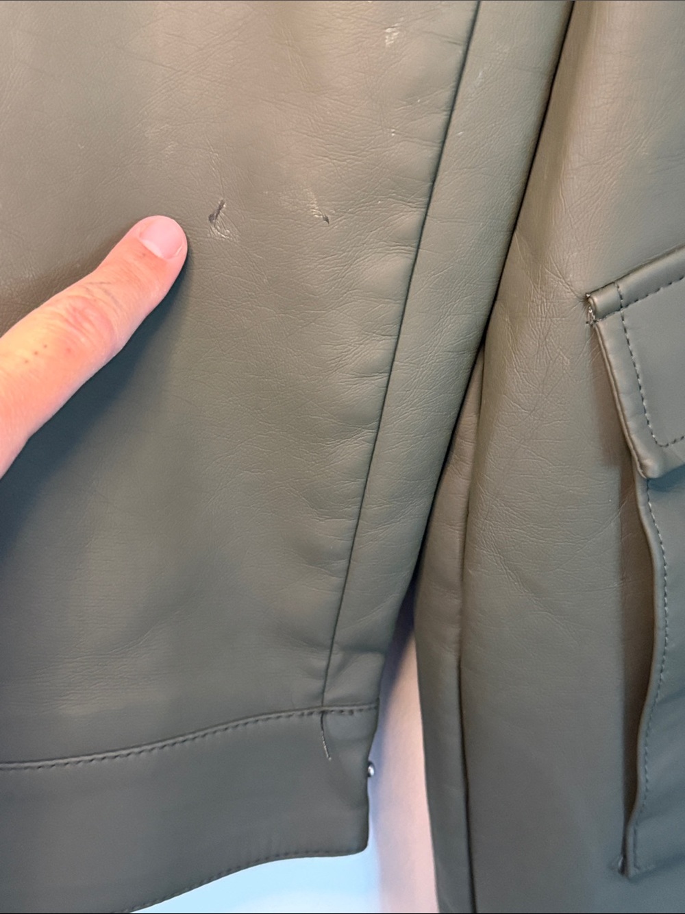 Levi's Women's Olive Green Hooded Rain Jacket - Picture 9 of 13